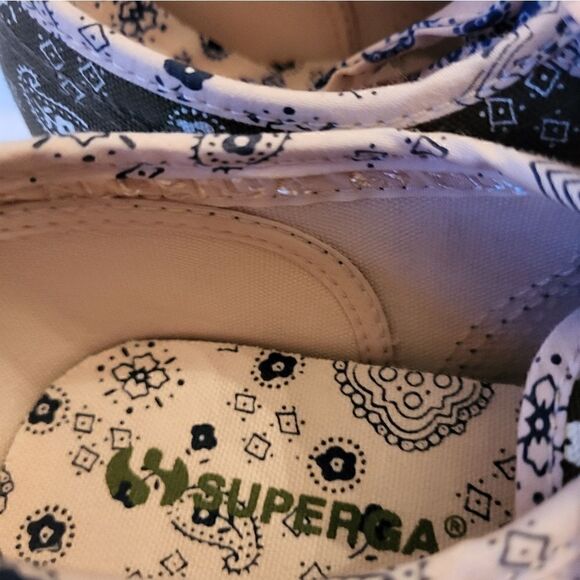 NEW SUPERGA 2750 "Bandana" Canvas w/Bandana Print Sneakers Sz.6/36 Ret. $89 - Picture 5 of 10